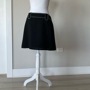Nanette Lepore Black Skater Mini Skirt for Work